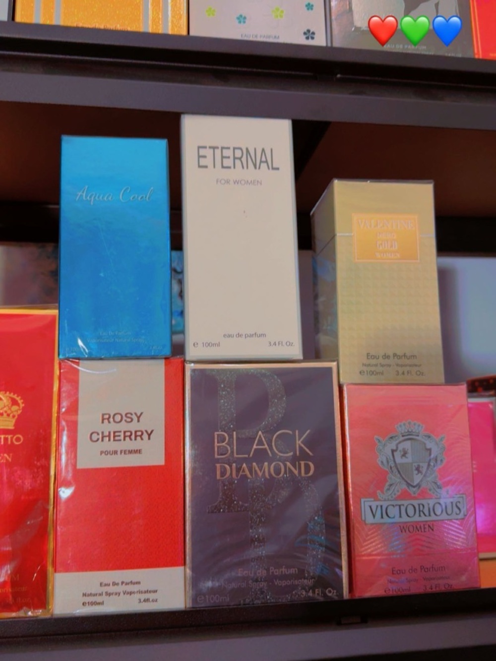 Bundle 6 Black Diamond, Rosy Cherry & Aqua Cool Fragrance Set - Assorted Colors